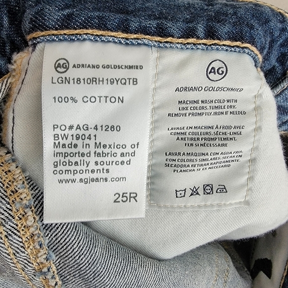 AG Adriano Goldschmied the Bryn Ex-Boyfriend Cut-Off Short size 25 NWT - Picture 14 of 14